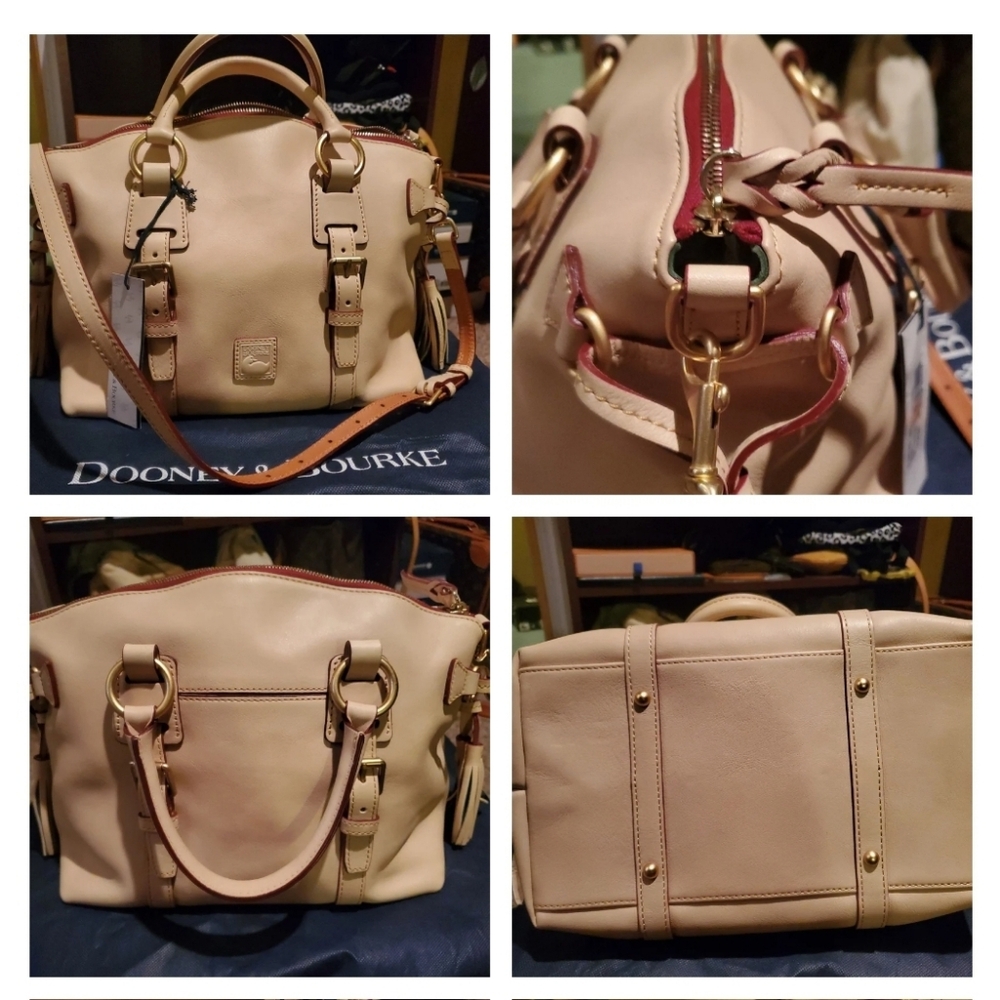 Dooney and Bourke Bristol Satchel in bone